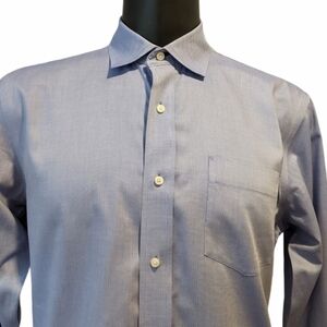 TOMMY Hilfiger men’s blue button front shirt sz 16